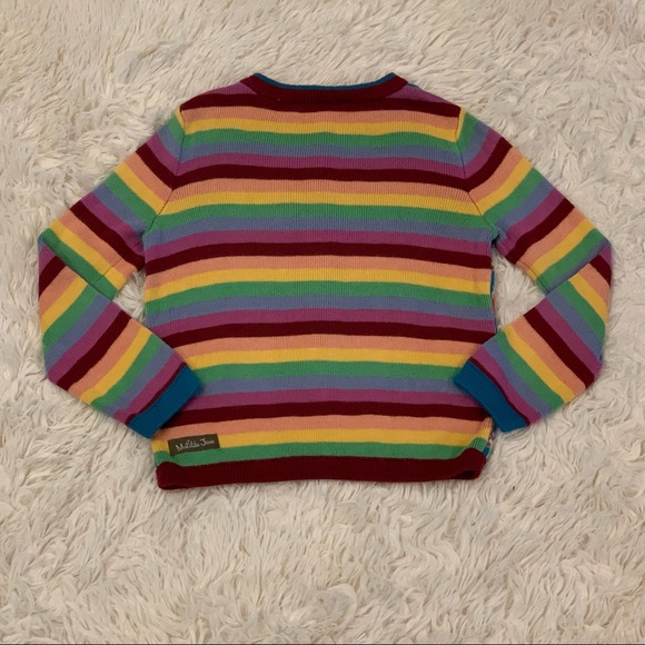 Matilda Jane Girls’ END OF THE RAINBOW Cardigan Sweater 4 Toddler 4T Colorful - Picture 3 of 6